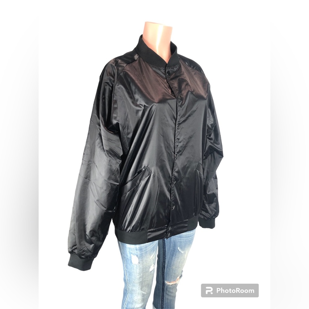 Cardinal Frat Satin Bomber Women Jacket ➖Size L - Picture 2 of 12